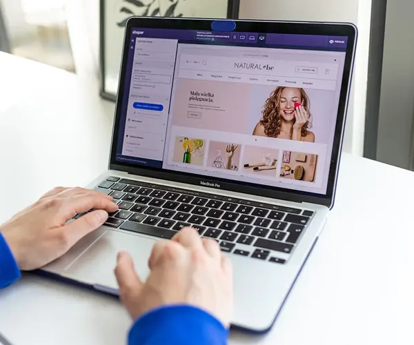 Digital marketing services illustration showing analytics, SEO, and online advertising icons