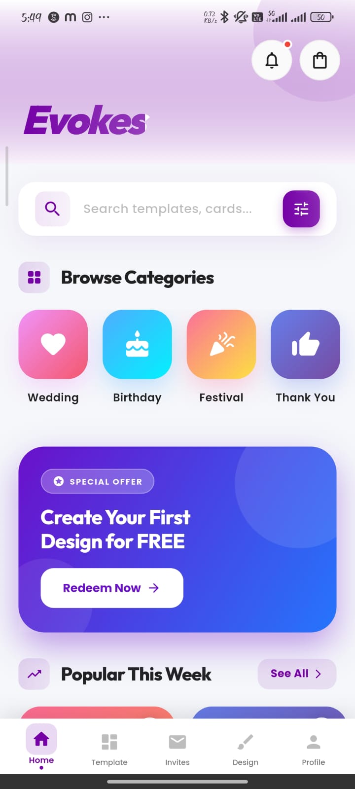 Evokes Me Social App