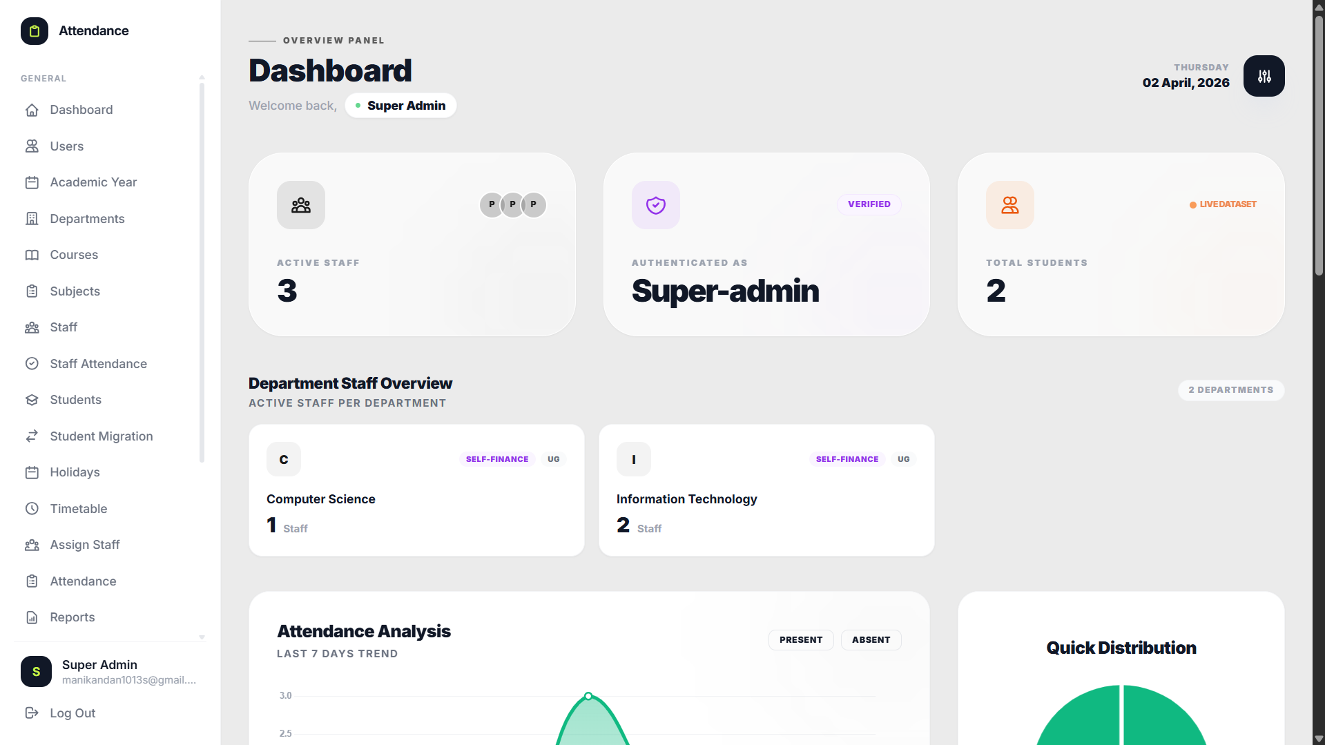 EASC Academic Attendance Portal