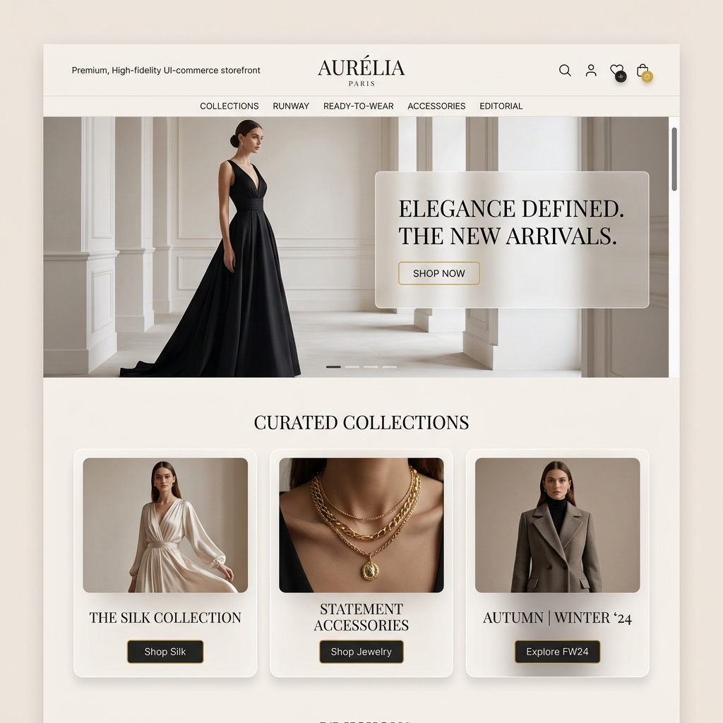 Urban Vogue Luxury Fashion Retail Storefront Mockup