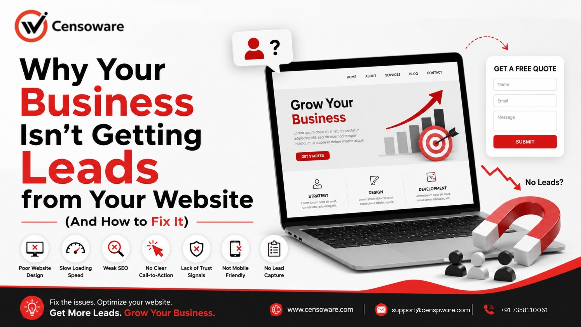Why Your Business Isn’t Getting Leads from Your Website (And How to Fix It)